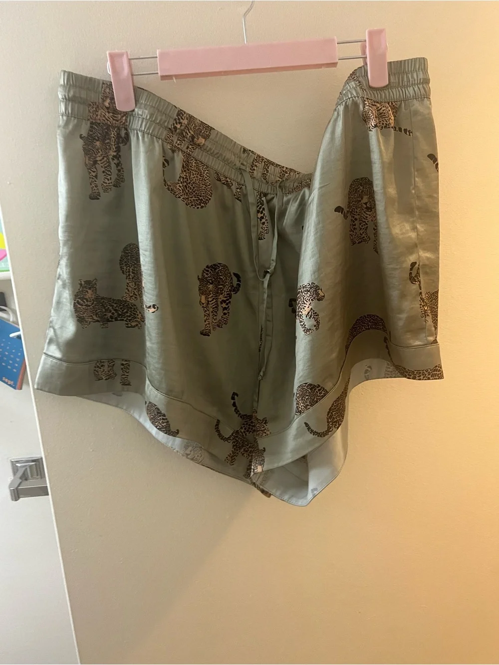 Show Me Your MuMu Olive Green Leopard-Print Button-Down Shirt